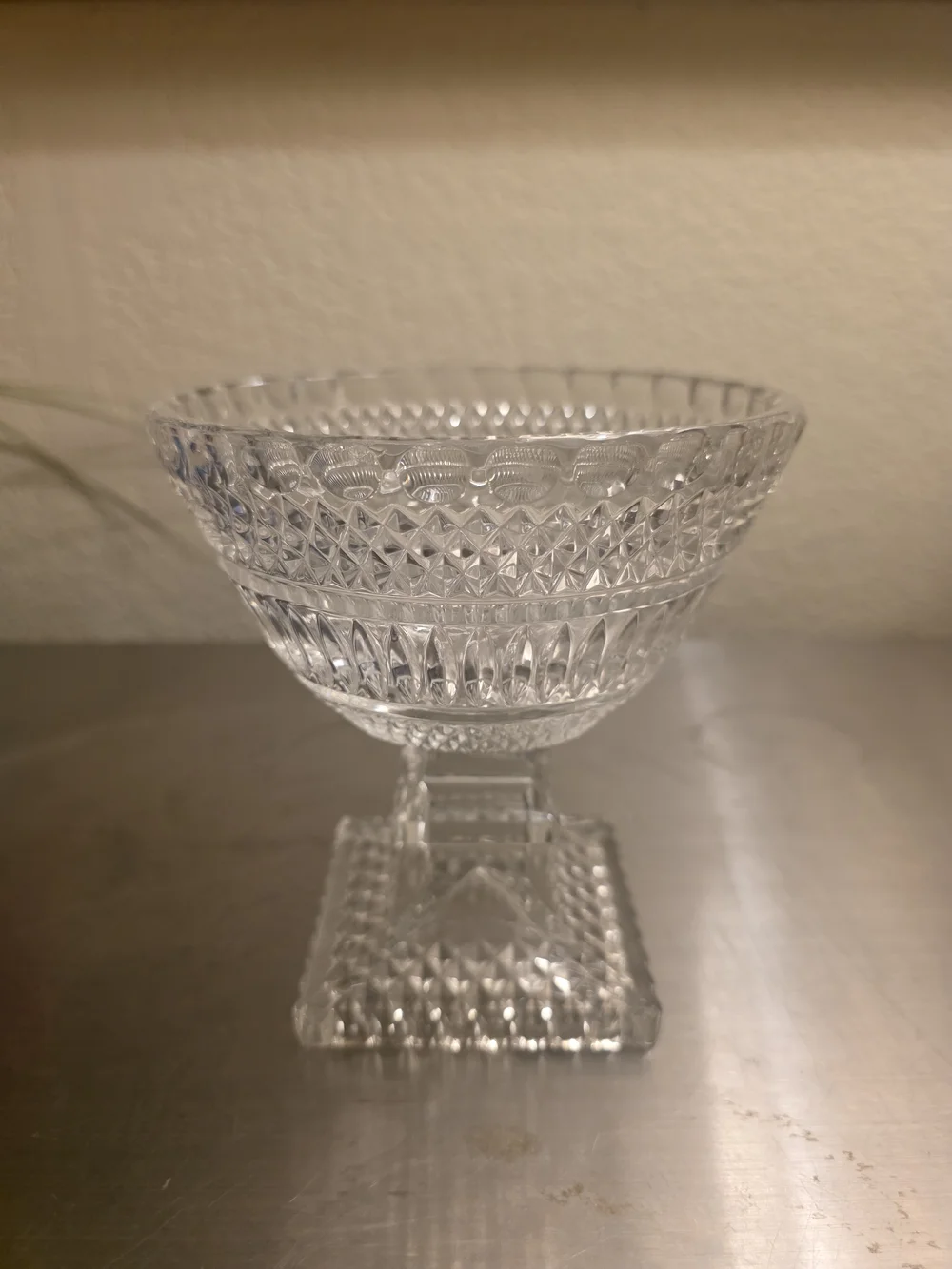 Anne Hutte Bleikristall 24% Lead Crystal Pedestal Compote Bowl